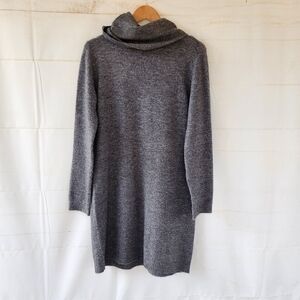 Max Studio Gray Turtleneck Sweater Dress